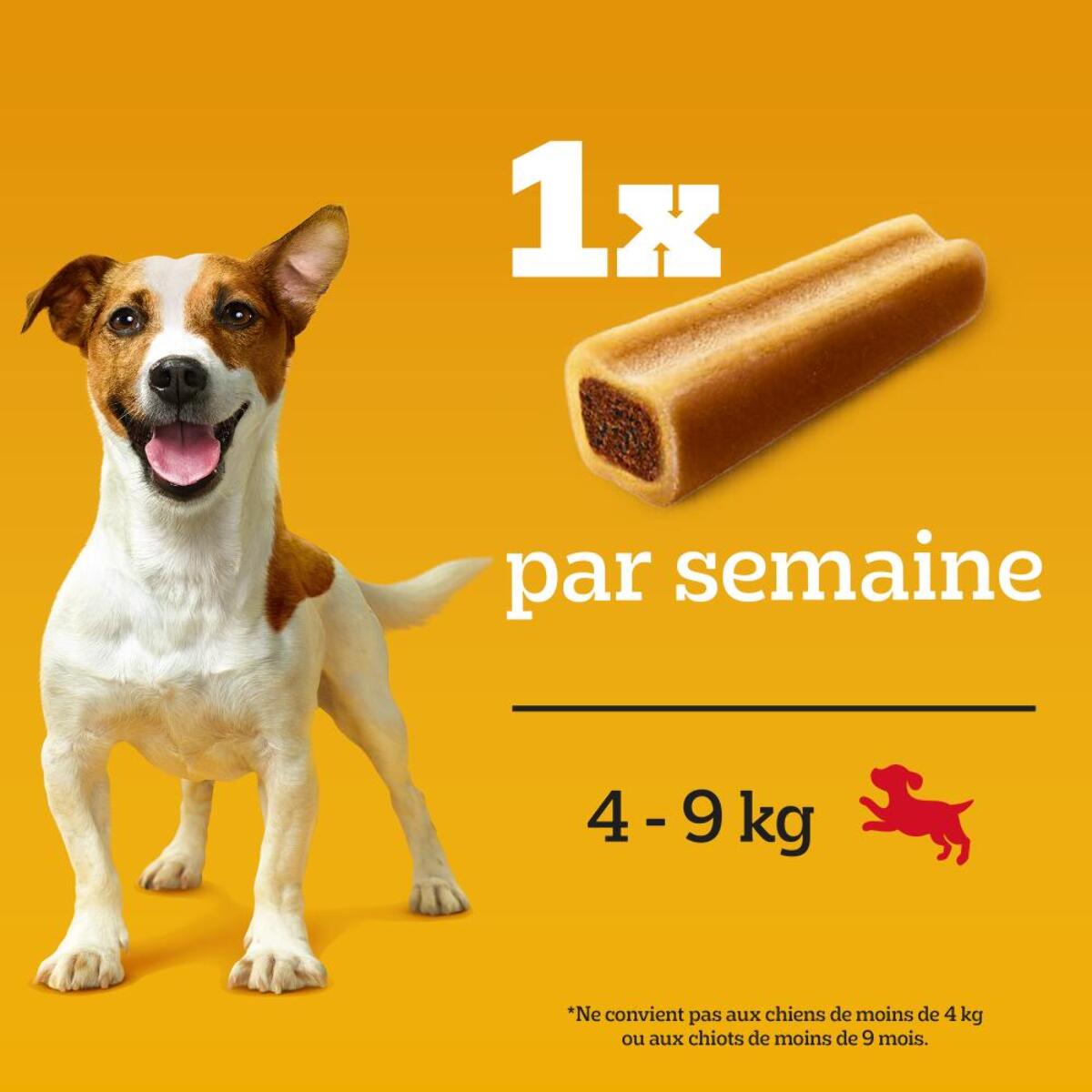 PEDIGREE Os à Mâcher Jumbone Récompenses pour petit chien (4x160g)