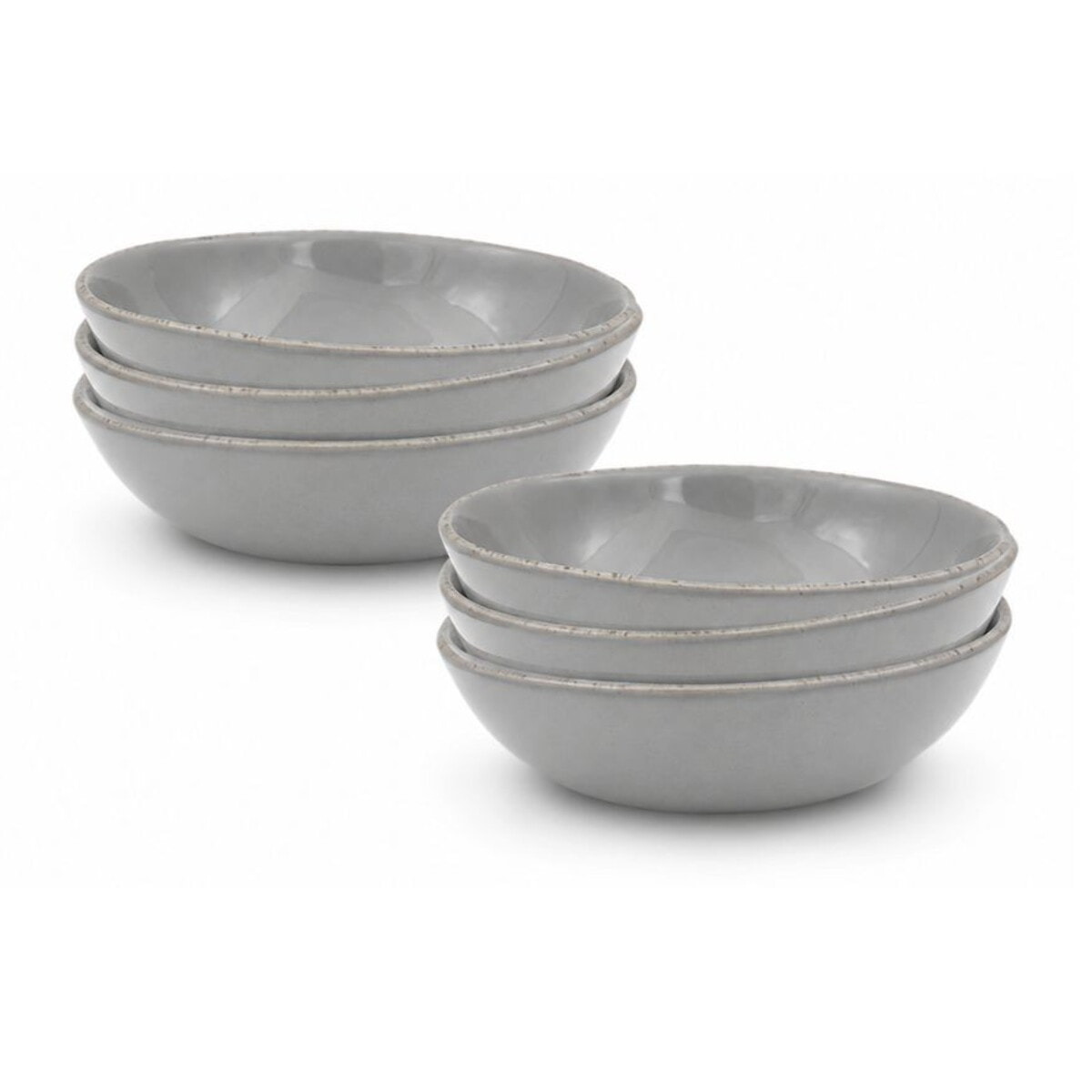 Lot de 6 assiettes creuses, GALET