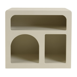 HELENA - Chevet 3 niches 50x30cm en bois peint couleur beige