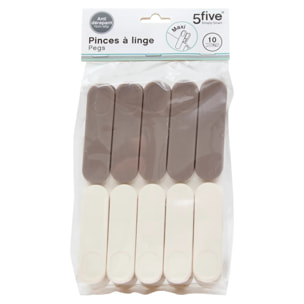 Lot de 10 pinces à linge