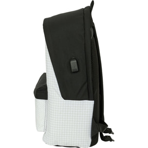 Mochila doble para portatil 15,6"+usb real madrid 1ª equip. 24/25