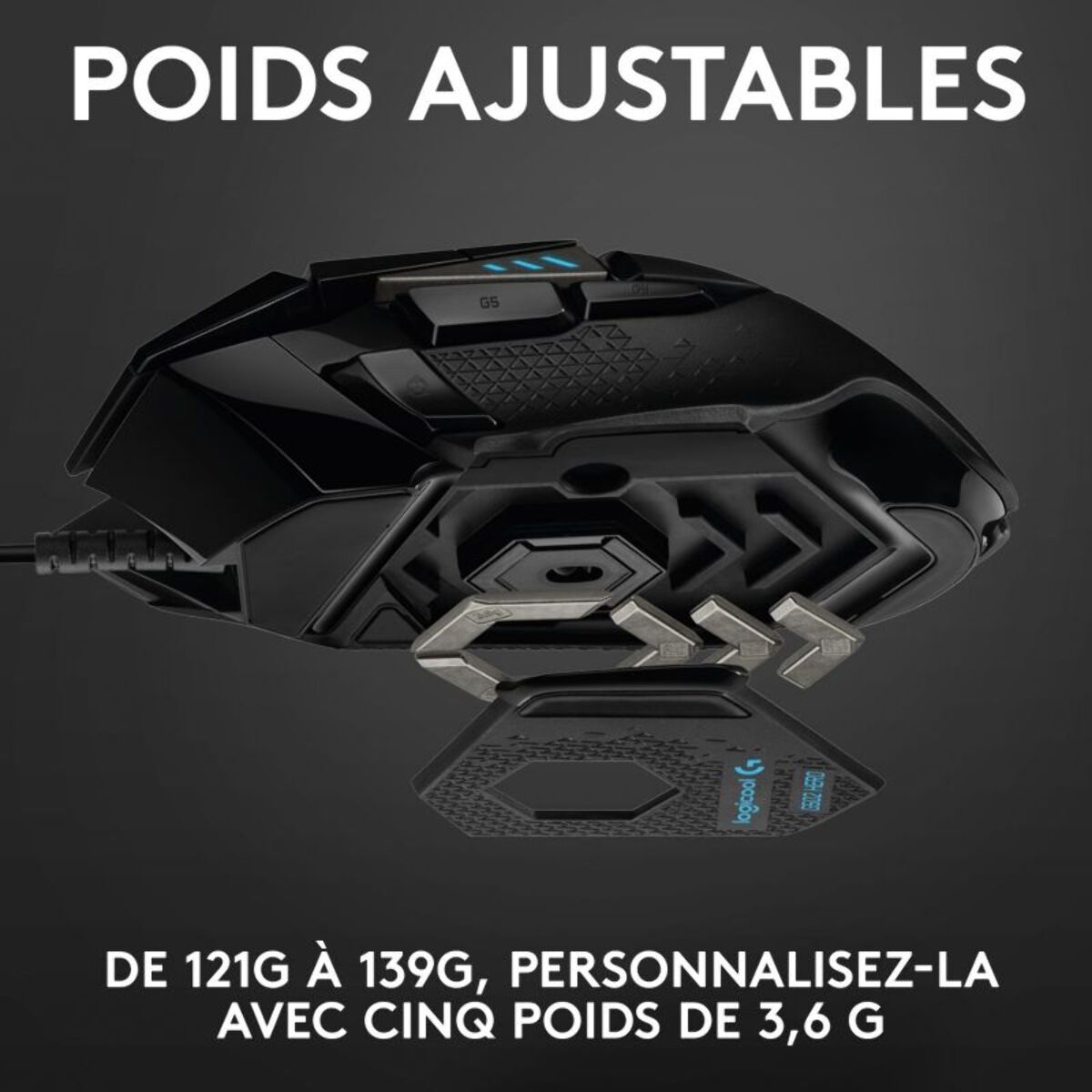 Souris Gamer Filaire LOGITECH G502 Hero High Performance