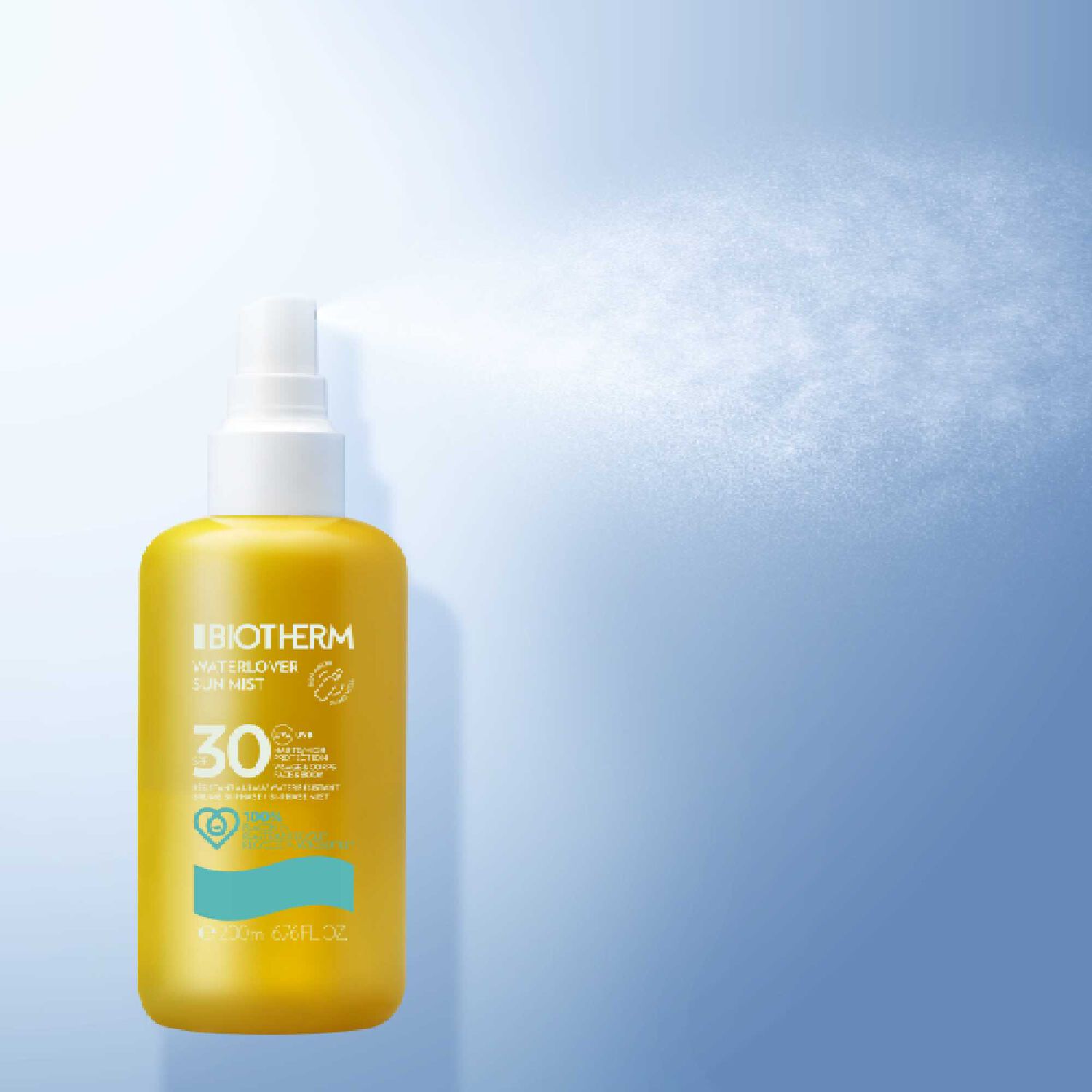 Waterlover Sun Mist SPF30 - Brume solaire invisible éco-responsable 200 ml