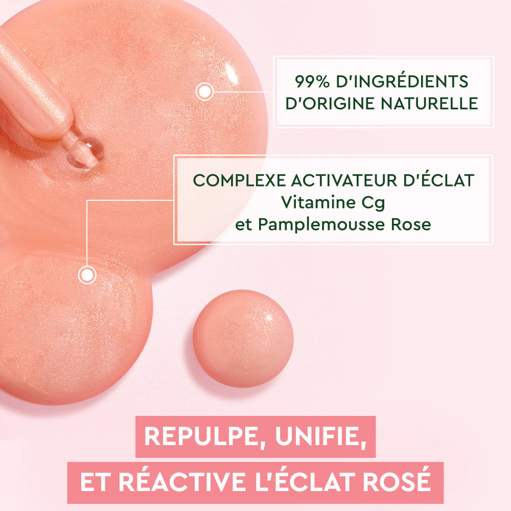 La Provençale Peptide-Eclat - Sérum Rose Booster d'Eclat Anti-fatigue - Olive violette - Peptides, Vitamine C* & Pigments lumine
