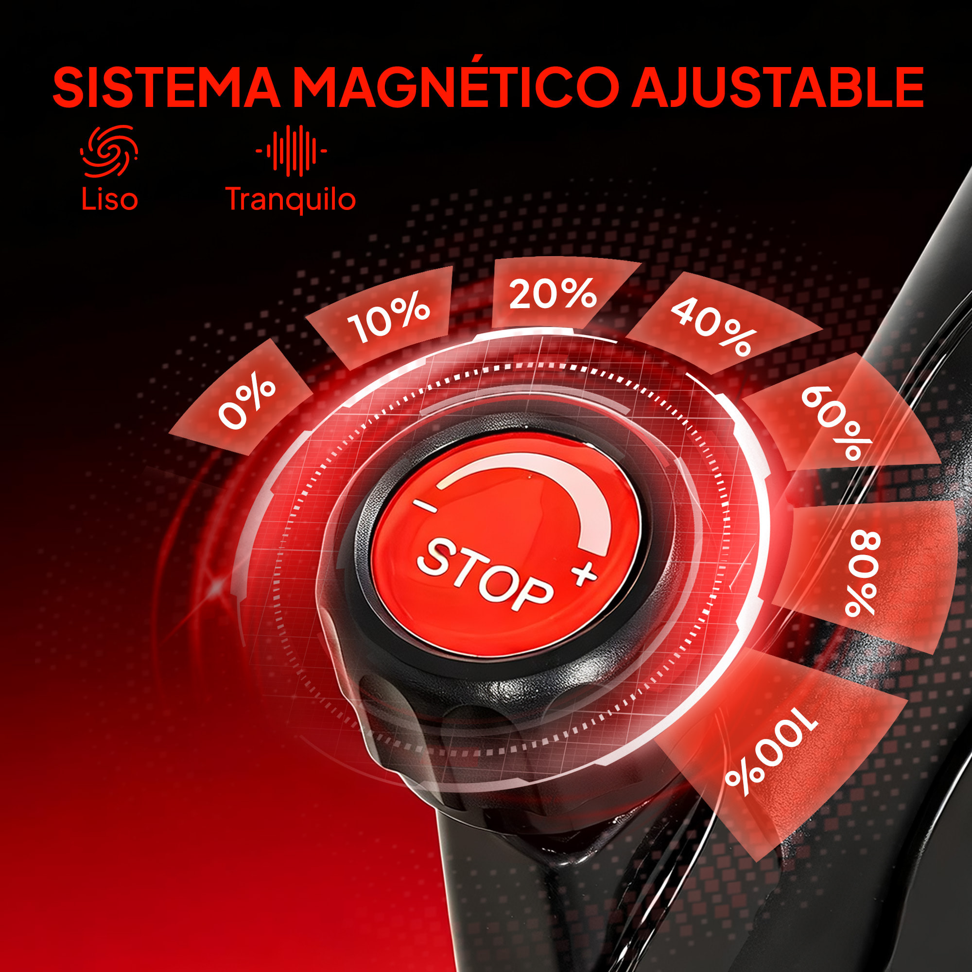 Bicicleta Estática en Casa con Resistencia Magnética Regulable, Bici Estática Silenciosa con Pantalla LCD, Volante, Asiento y Manillar Ajustables, Ruedas y Soporte para Tablet, Carga 120 kg
