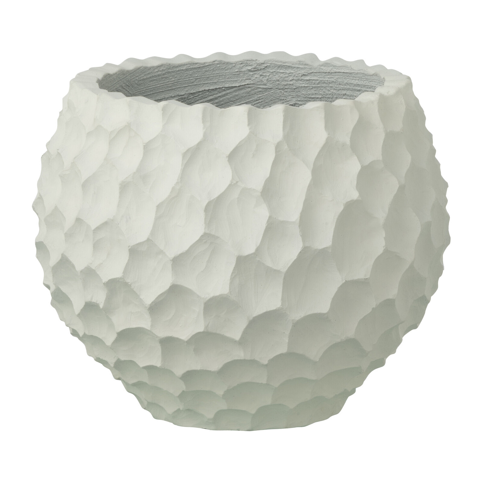 J-Line Cache-pot Bosses + Extérieur Sable - blanc - small