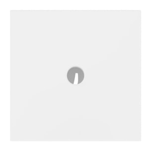 by Kaldewei Receveur de douche carré 80x80 cm acier émaillé, blanc (SATSVFEEL80Q)