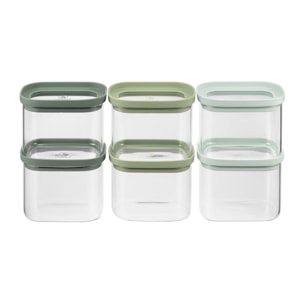Lot de 6 bocaux en verre 600ml