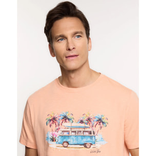 Camiseta Manga Corta Naranja - Vansi