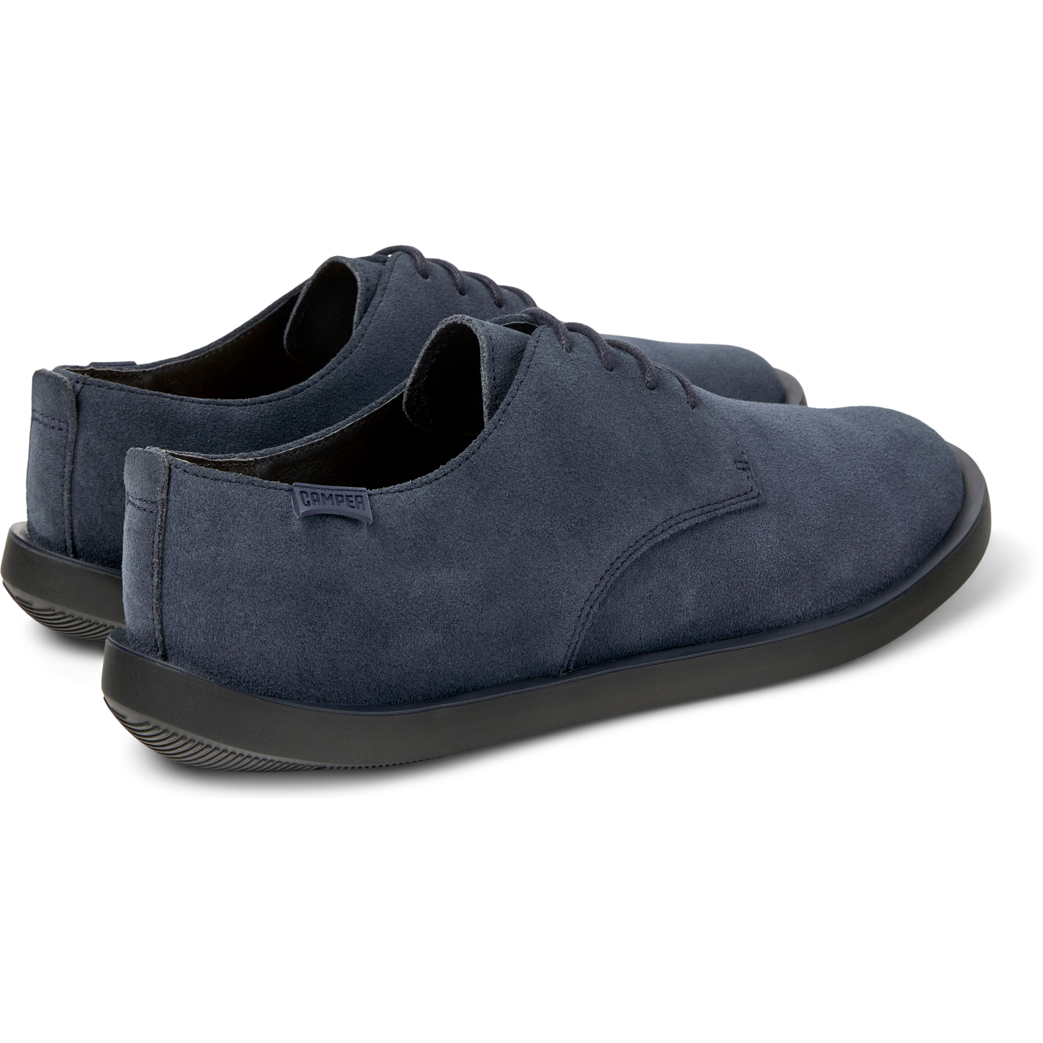 Zapatos de cordones - CAMPER Wagon - Azul - Piel de ante