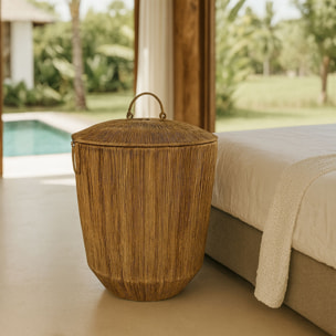 Panier en jute avec couvercle et poignées 45cm SIBU