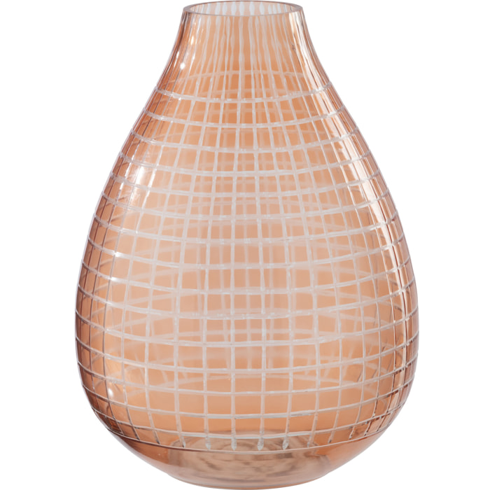 J-Line Vase - verre - orange