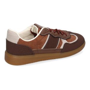 Zapatilla Deportiva Casual de Mujer, Diseño Moderno Combina dos Materiales