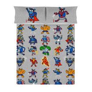 Sábana Encimera Super Heroes - 100% algodón - 150 hilos