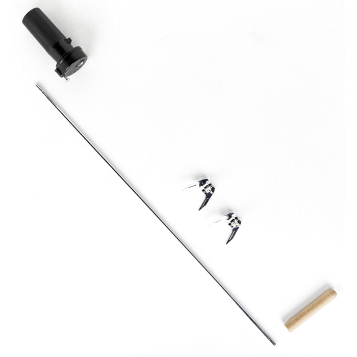 Kit tournebroche 63 cm pour barbecue