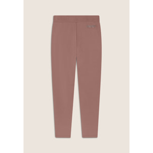 Pantaloni Sportivi Fondo Dritto con Dettagli in Strass