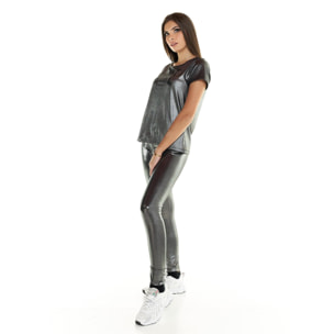 Legging Leone de lúrex para mujer Greyss