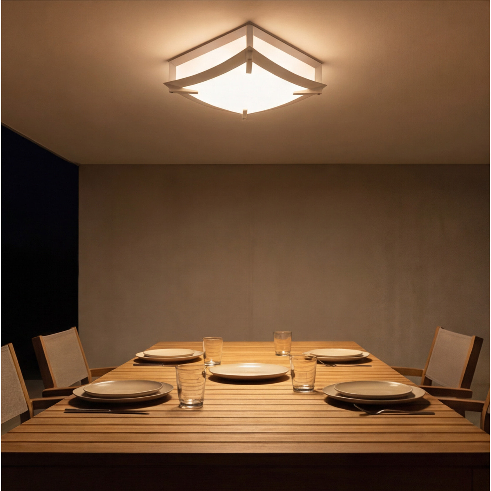 LEDS C4 Plafon Ip44 Mark E27 60W Blanco