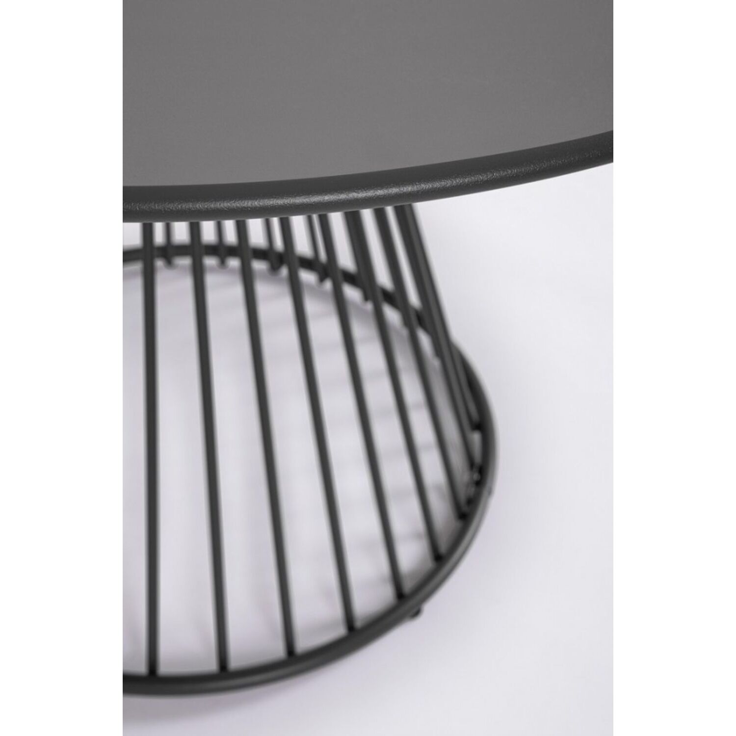 Tavolo rotondo AUSTIN in acciaio antracite Ø 120 cm