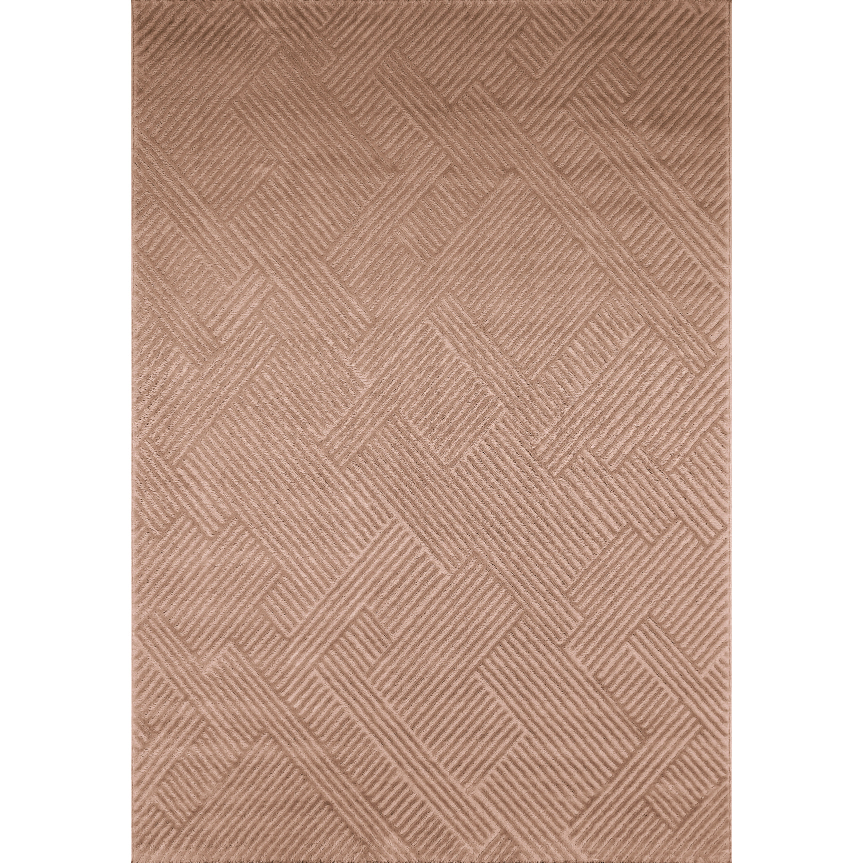 BIANCA - Tapis intérieur poils en relief Mocca