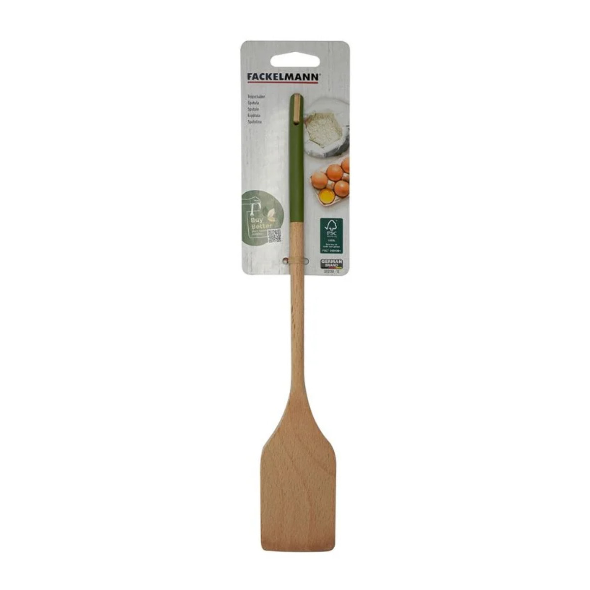 Set de 2 ustensiles de cuisine spatule en bois et spatule Fackelmann Boisselerie