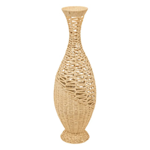 Vase "Clay" fibre végétale beige H90cm