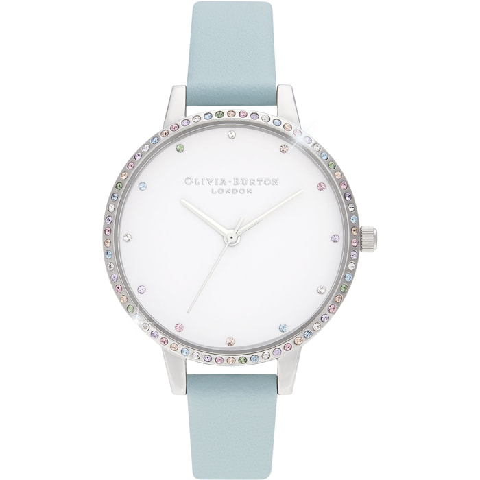 Reloj Olivia Burton OB16RB19 Mujer Analogico Cuarzo con Correa de Piel sintetica