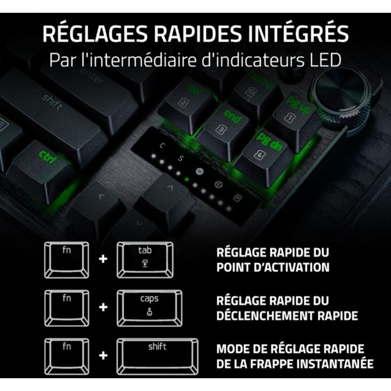 Clavier gamer RAZER Huntsman V3 Pro Tenkeyless Noir