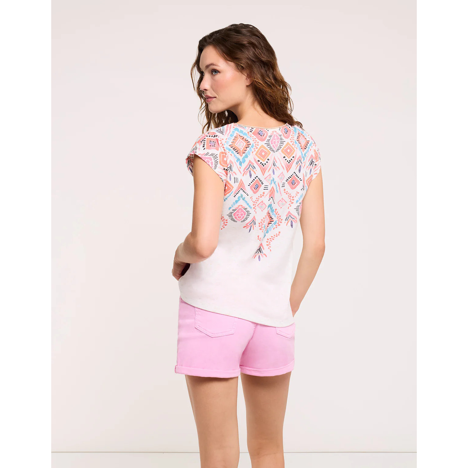 Camiseta Manga Corta Naranja - Leafix