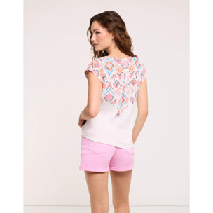 Camiseta Manga Corta Naranja - Leafix