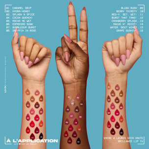 NYX Professional Makeup, Lip IV, Gloss, jusqu'à 12h d'hydratation, hautement pigmenté, fini brillant, Splash N Spice