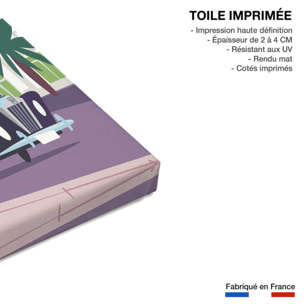 Tableau vacances à nice Toile imprimée
