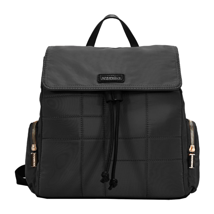 Mochila casual negra en nailon