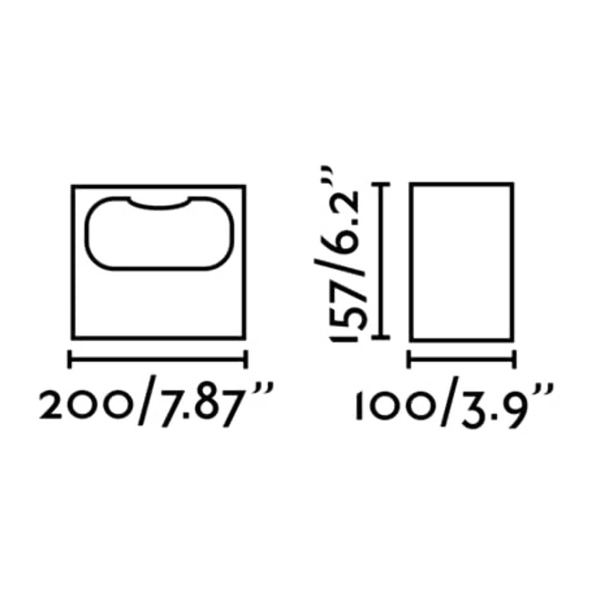 GLINT 157 Baliza gris 3000K