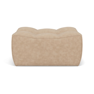 Alya - pouf en simili - Beige