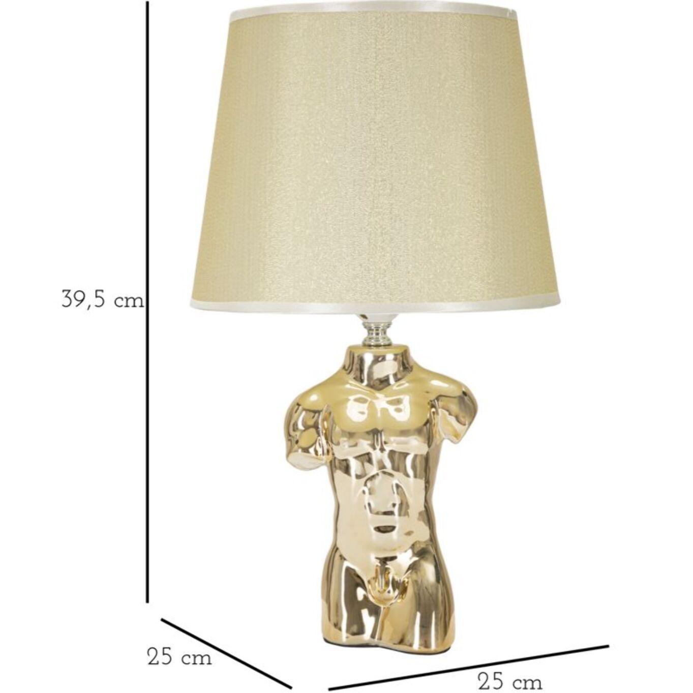 LAMPADA DA COMODINO GLAM MAN CM 25X42,5