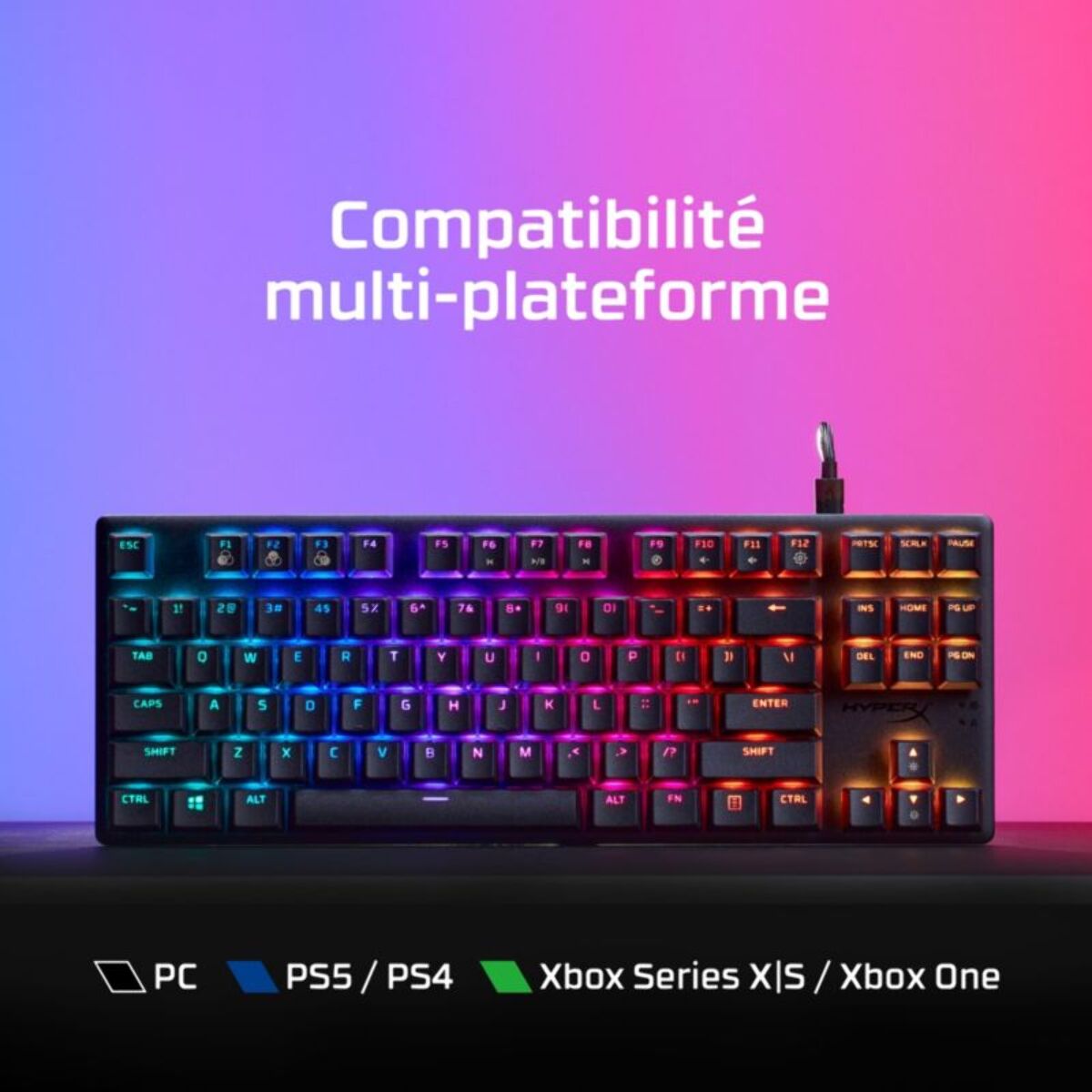 Clavier gamer HYPERX Alloy Origins Core PBT