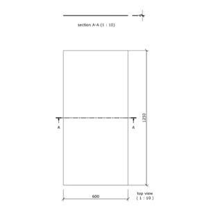 Panneau de construction WEDI 125 x 60 x 0,4 cm