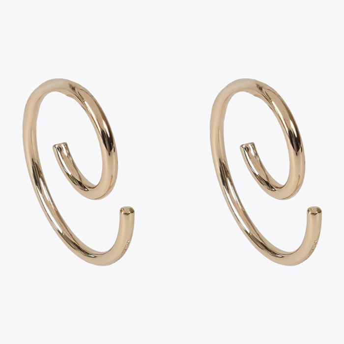 Orecchini spirale bicolore