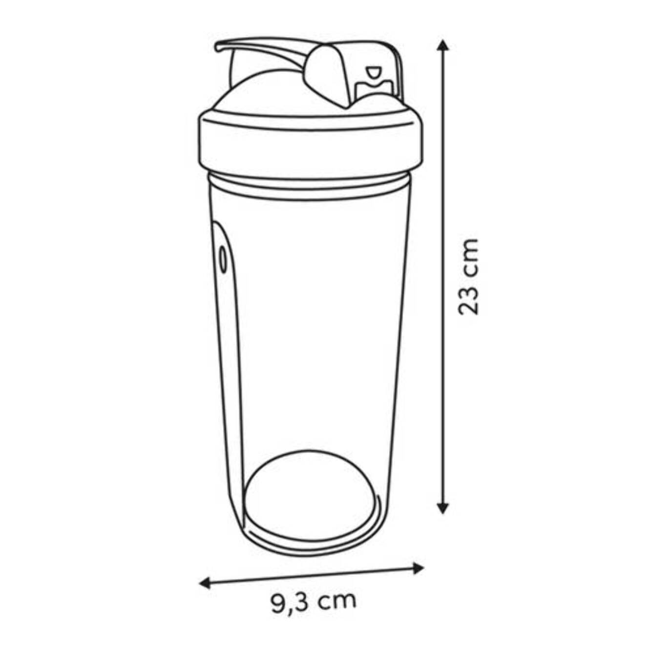 Shaker pour crêpes Essentiels 800ml en verre