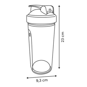 Shaker pour crêpes Essentiels 800ml en verre