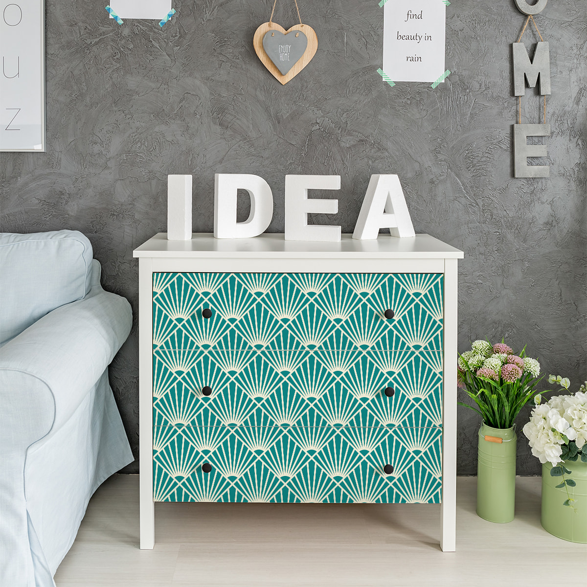 Sticker meuble scandinave ulrike 40 x 60 cm