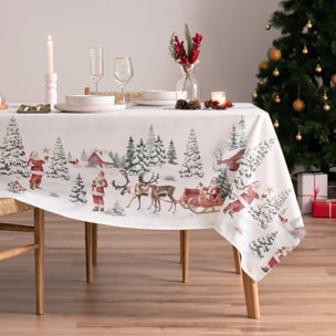 Nappe de Noël en coton155x100 cm