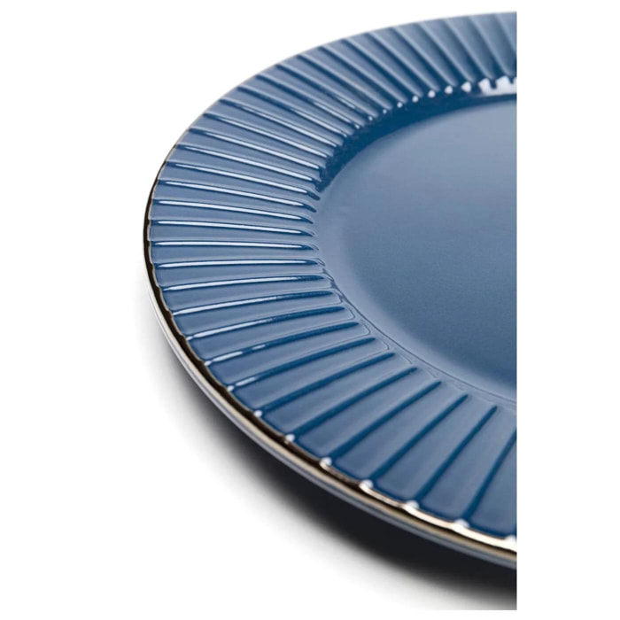 Assiettes Muse bleues 20cm set de 4 Kare Design