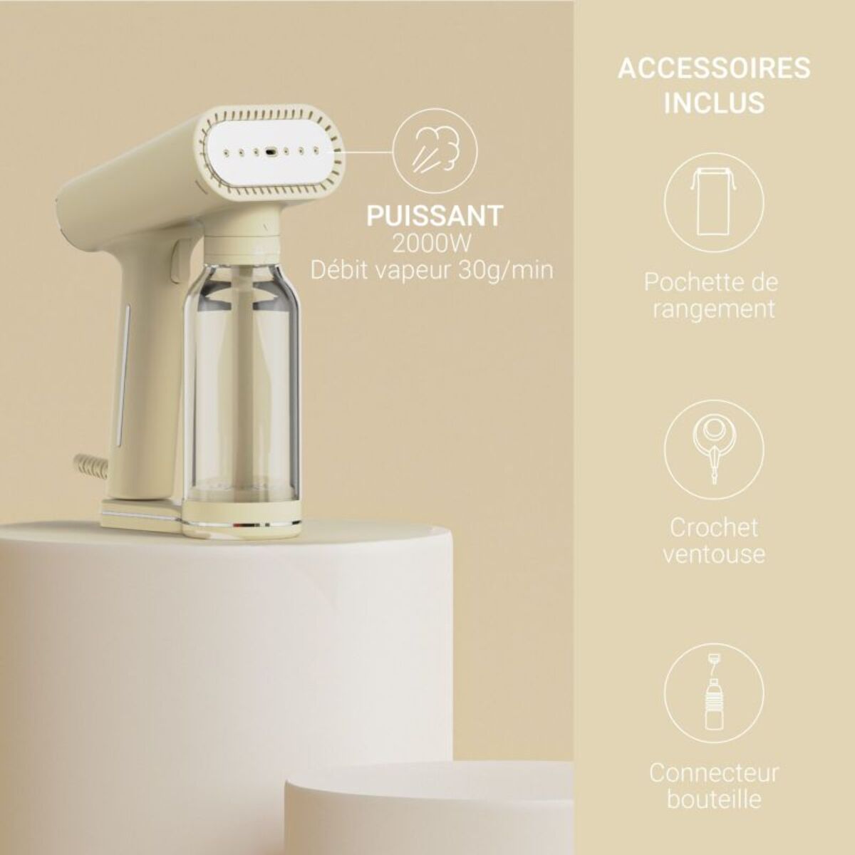 Défroisseur vapeur STEAMONE Cream 400 Karl XL Rust