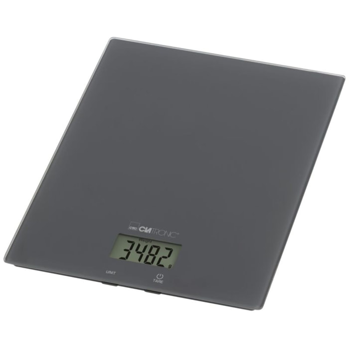 Balance de cuisine en verre Gris Clatronic KW3820-Gris