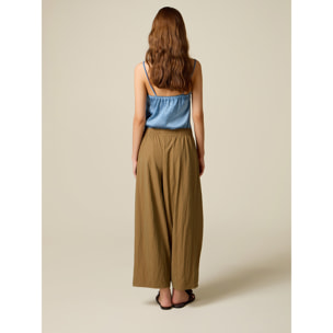 Oltre - Pantaloni barrel balloon - Marrone