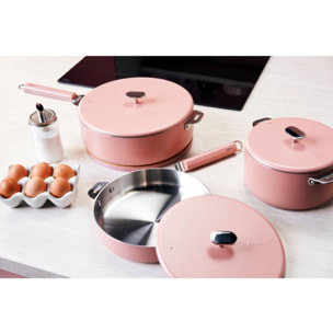 Sauteuse COOKUT LA MERVEILLEUSE  INOX 28CM - GUIMAUVE