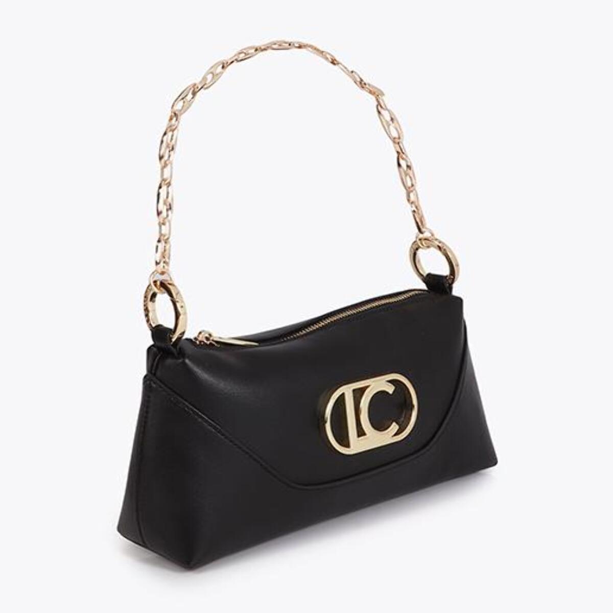 Borsa a tracolla con manico annodato e parte inferiore