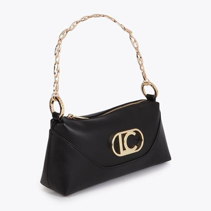 Borsa a tracolla con manico annodato e parte inferiore